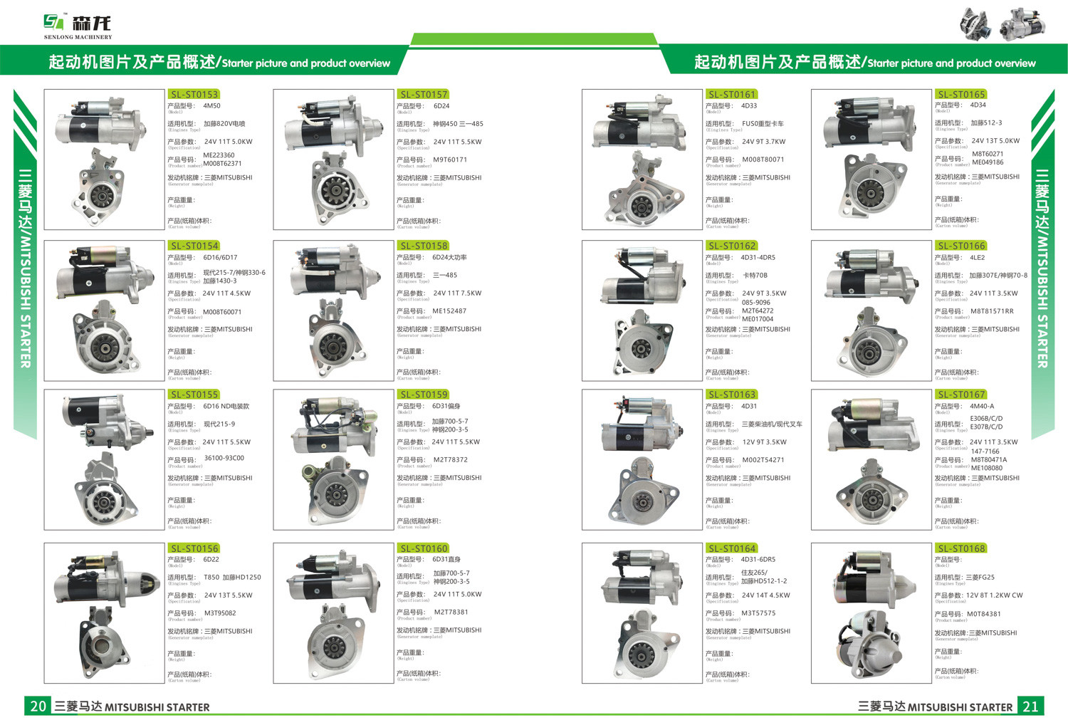 12V 13T 1.4KW Starter motor for Kubota EA11NB, EA10NB 1117363011, 1117363012, 1119763011, 1119763012